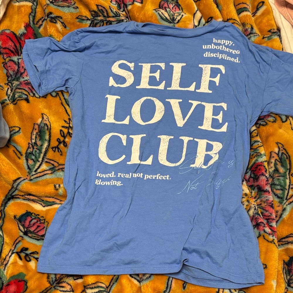 Target Blue Self Love Club Tee